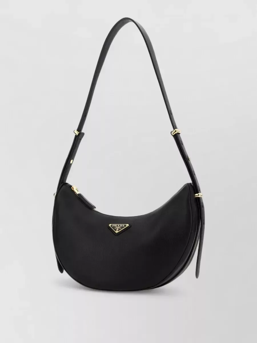 Prada Re-Edition Leather Shoulder Bag in Black, photo 2