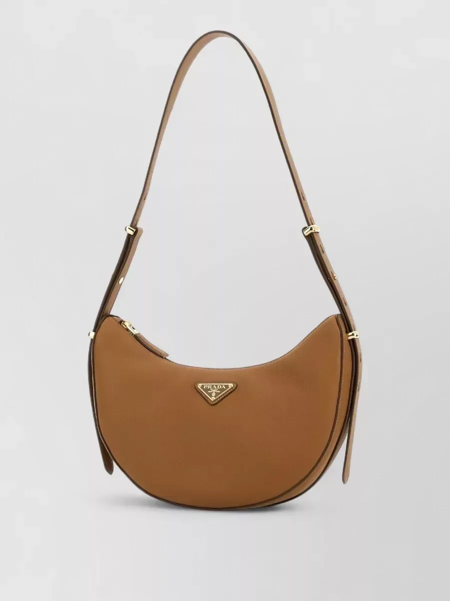 Prada Re-Edition Leather Shoulder Bag in Camel, photo 1