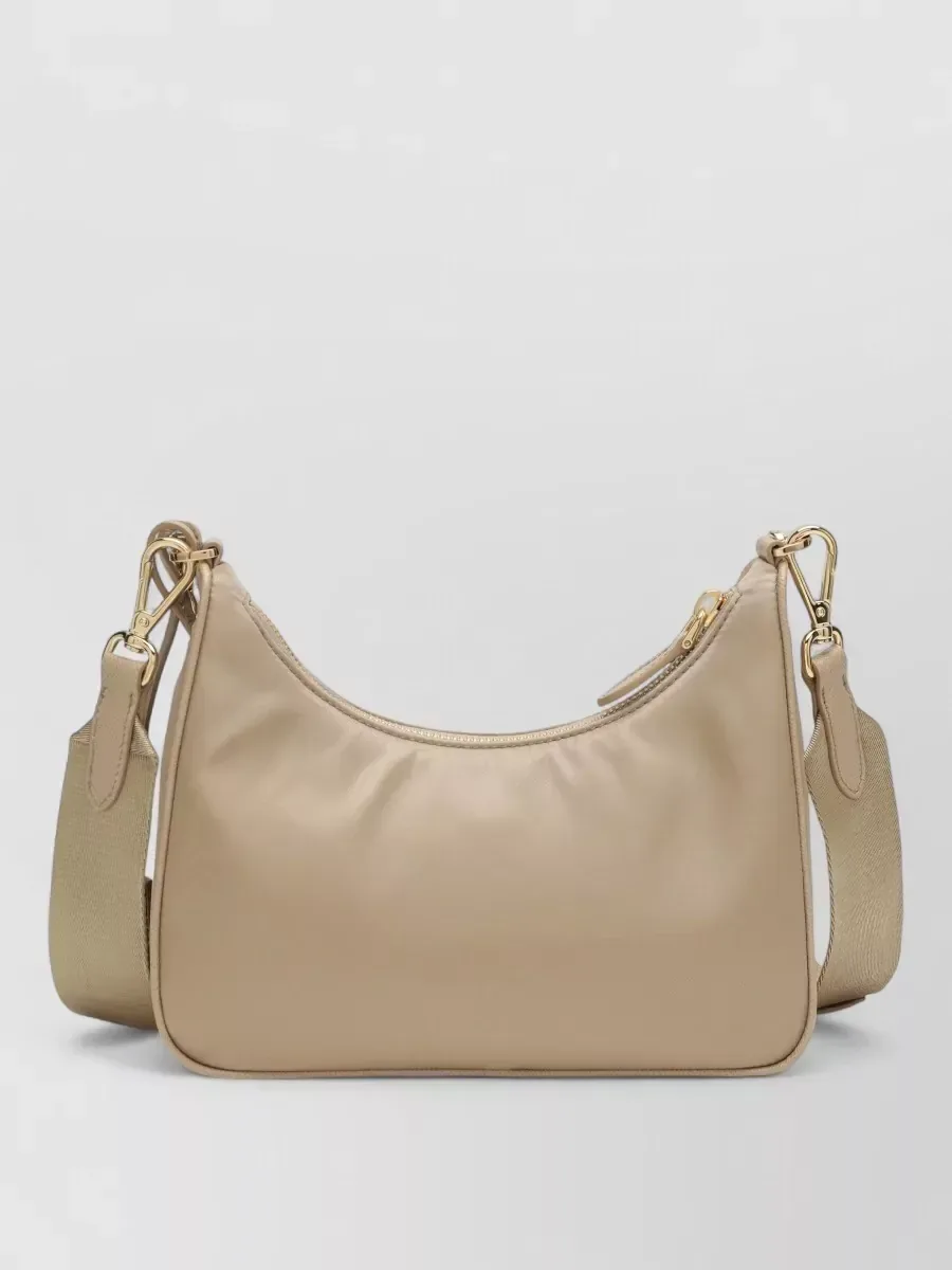 Mala de ombro Prada com corrente e bolsa em Bege, foto 2