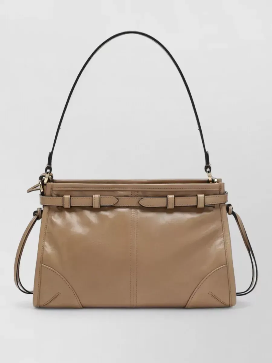 Prada Top Handle Shoulder Bag in Taupe, photo 2