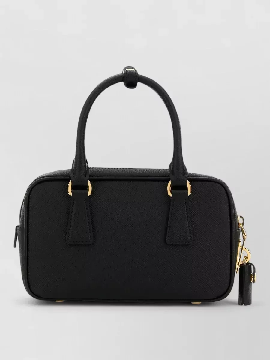 Mini borsa Prada con manici superiori in nero, foto 2