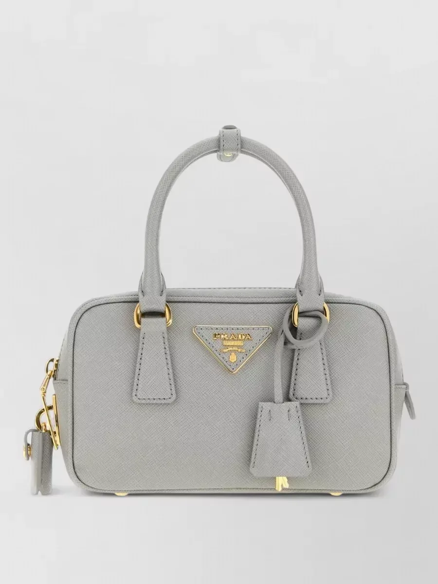 Mini borsa Prada con manici superiori in grigio, foto 1