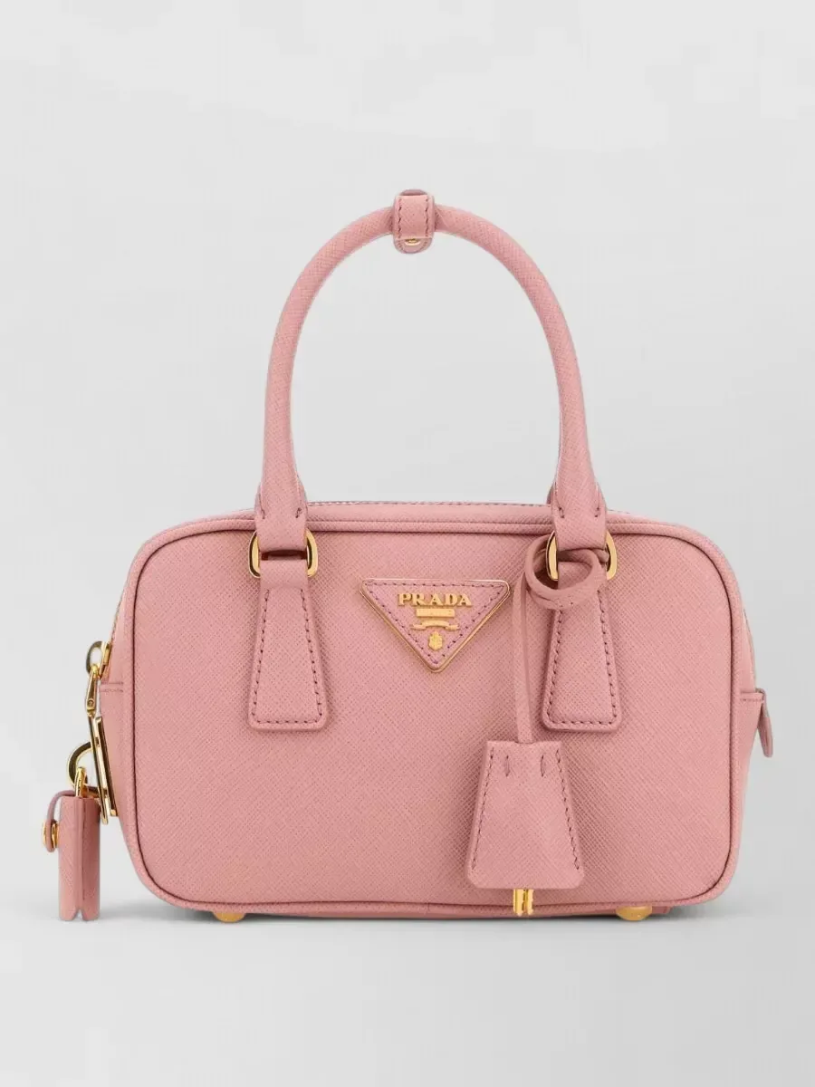 Mini borsa Prada con manici superiori in rosa, foto 2