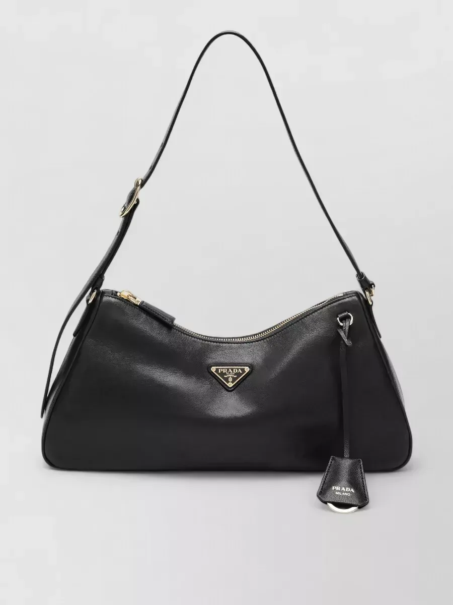 Prada Zip Shoulder Bag in Black, photo 1