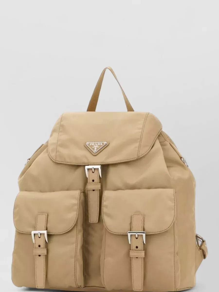 Prada Re-Nylon Medium Backpack in Tan, photo 2