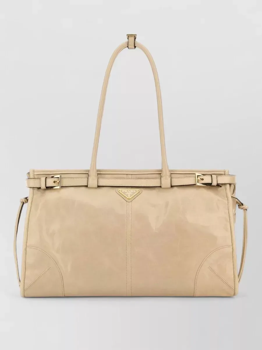 Prada Calf Leather Tote em Bege, foto 1