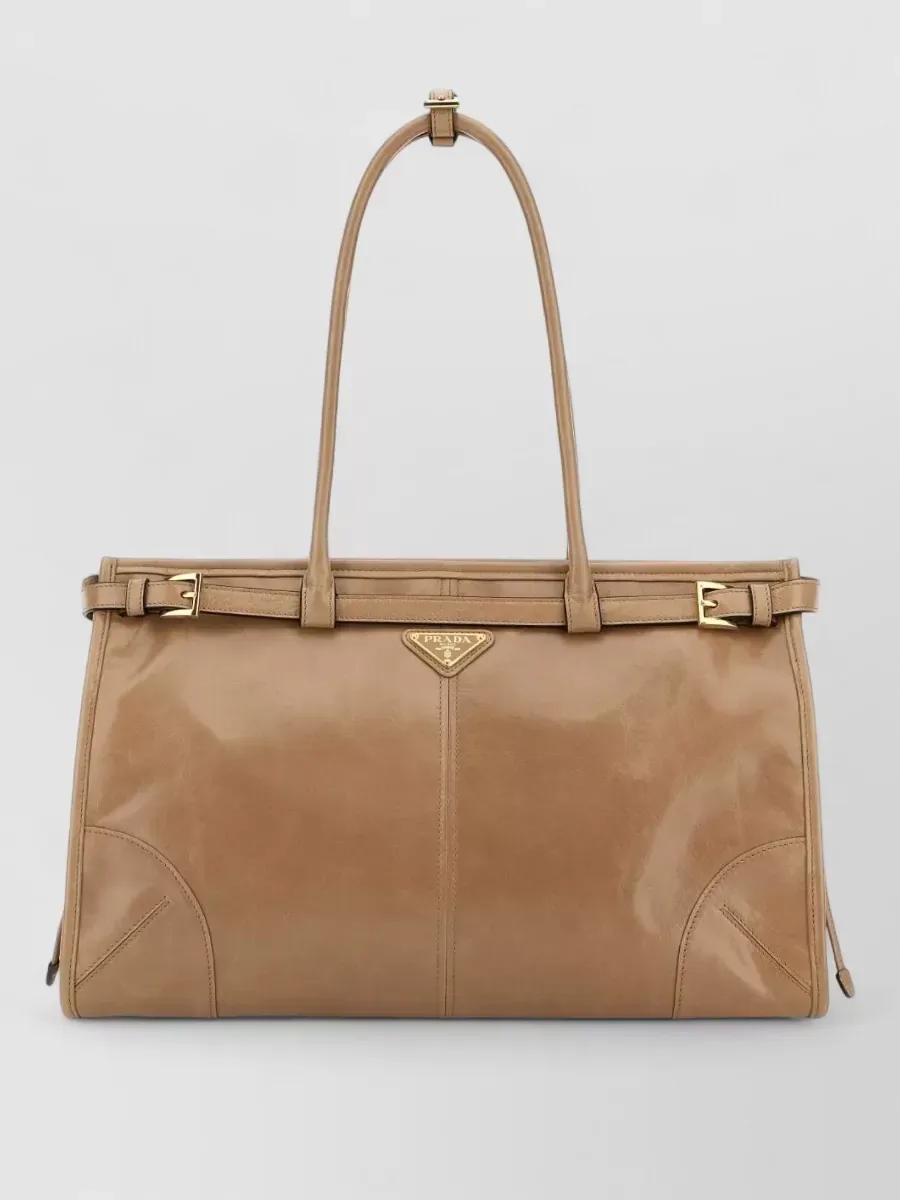 Prada Calf Leather Tote em Tan, foto 1