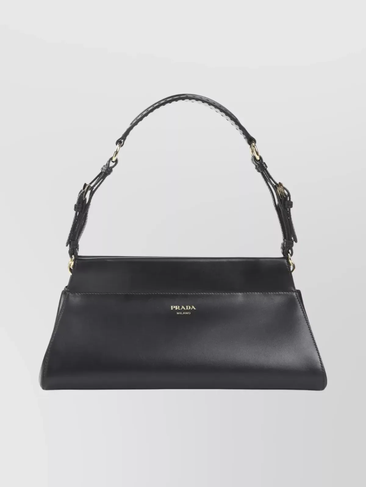 Mala de ombro Prada Enchaîné Medium em preto, foto 1