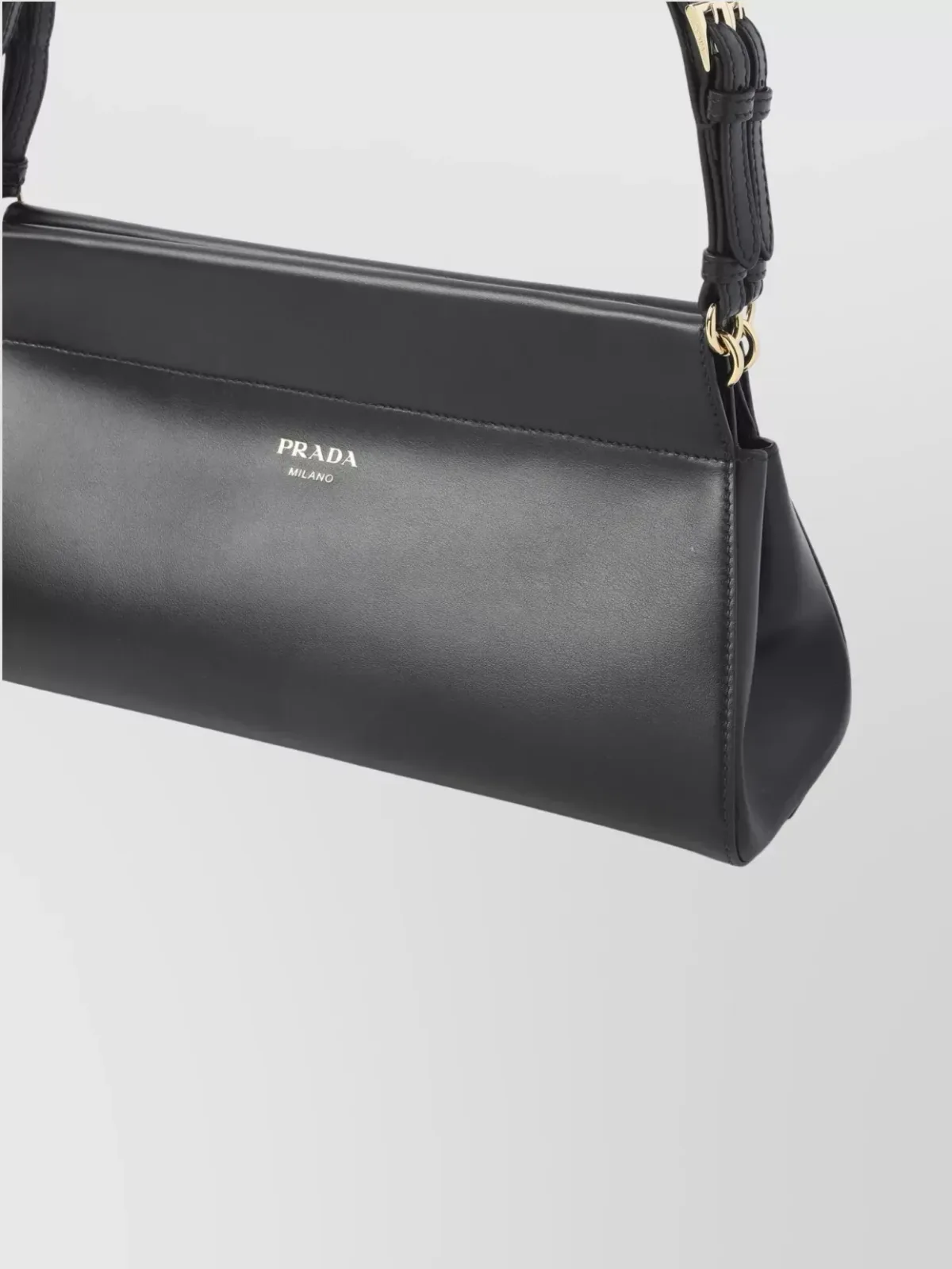 Mala de ombro Prada Enchaîné Medium em preto, foto 3