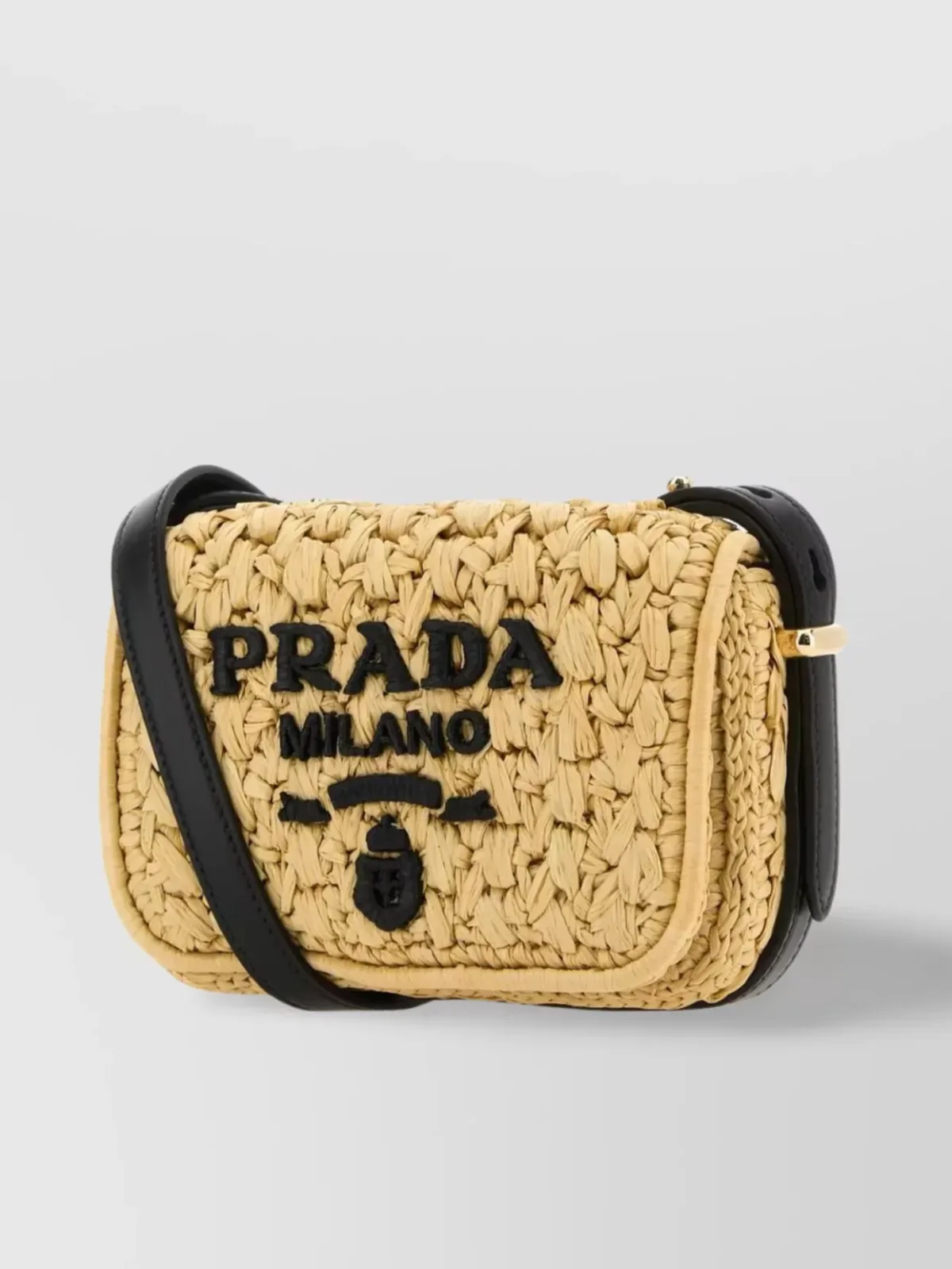 Mala de ombro Prada com aba em bege, foto 2