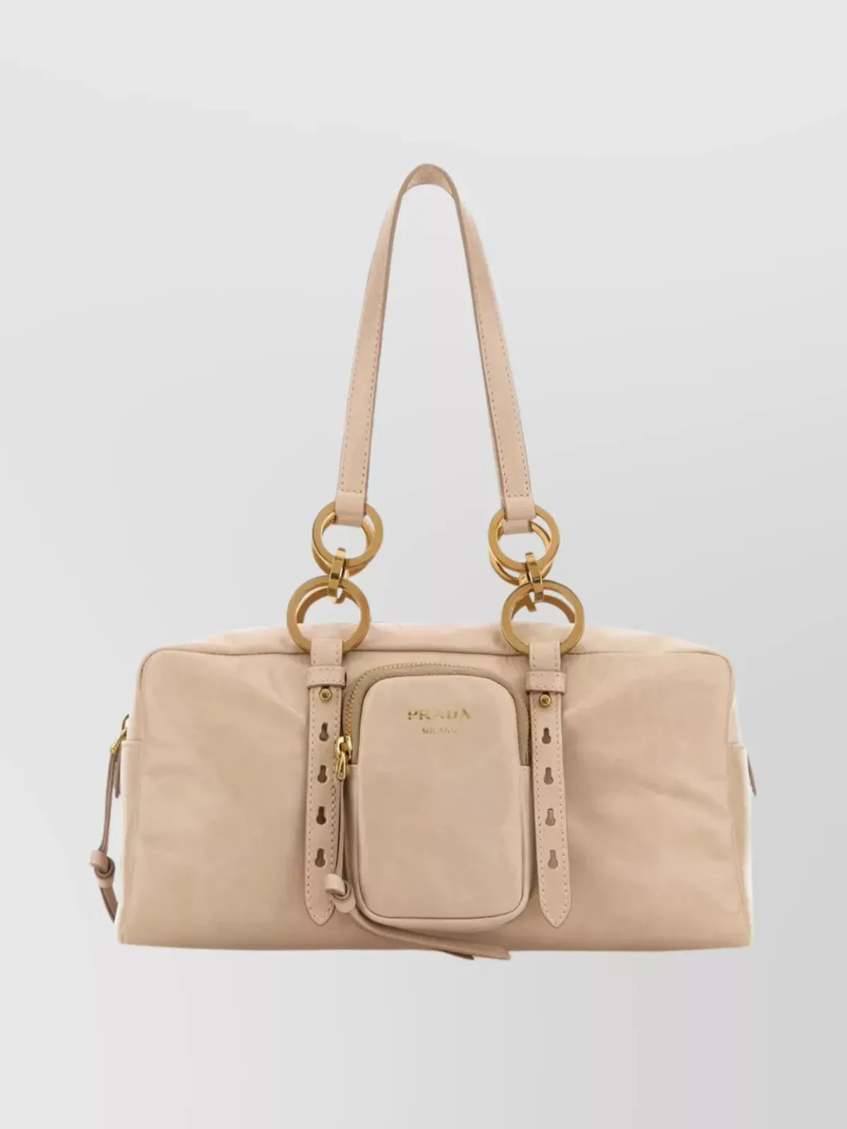 Borsa a spalla Prada Re-Edition in beige, foto 1