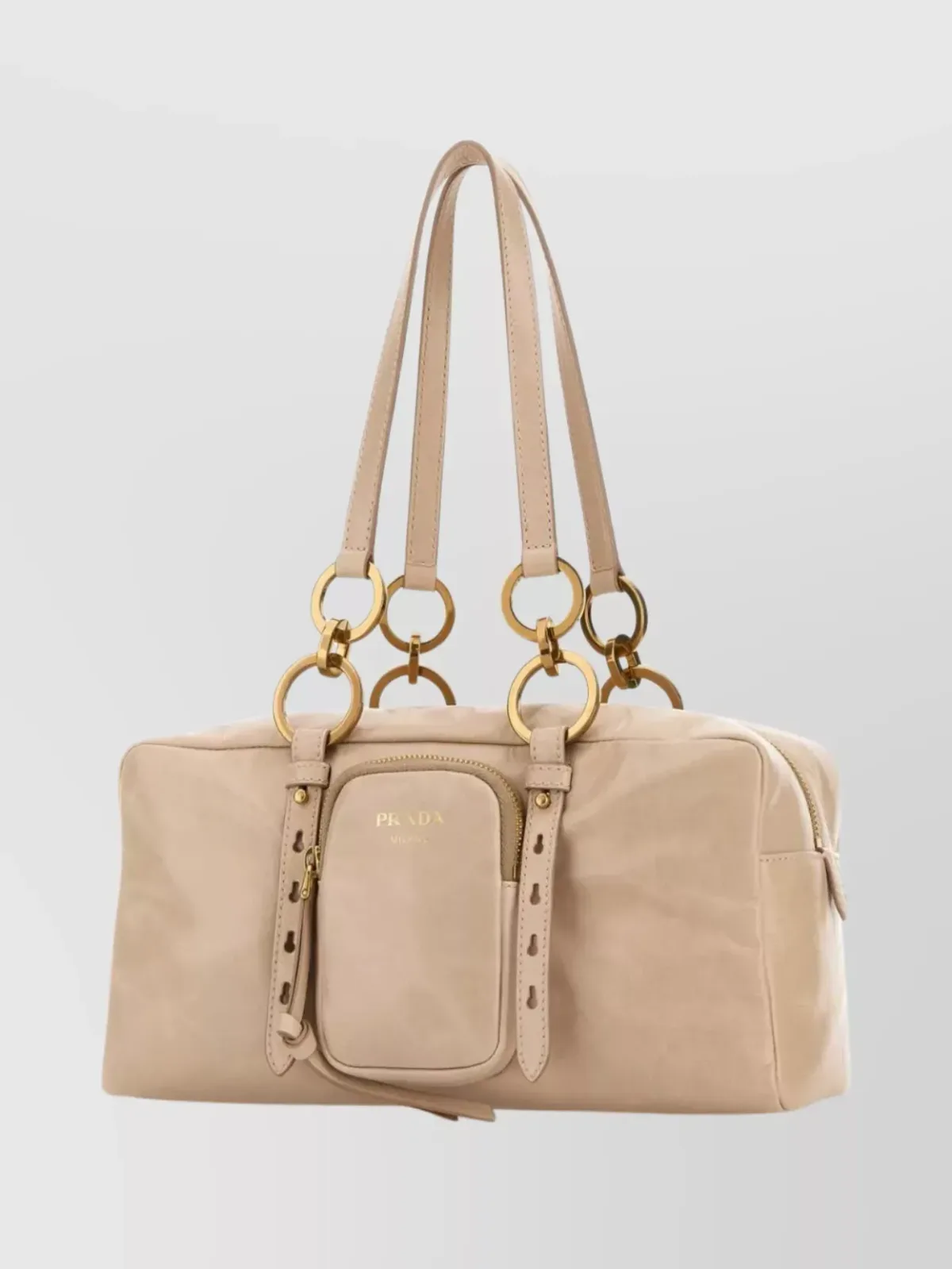 Borsa a spalla Prada Re-Edition in beige, foto 2