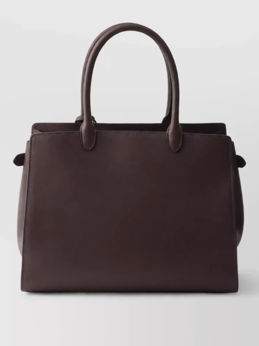 Borsa tote Prada Prelude Large in marrone, foto 2