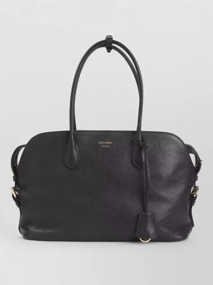 Prada Tote Bag aus Büffelleder in Schwarz, Foto 1