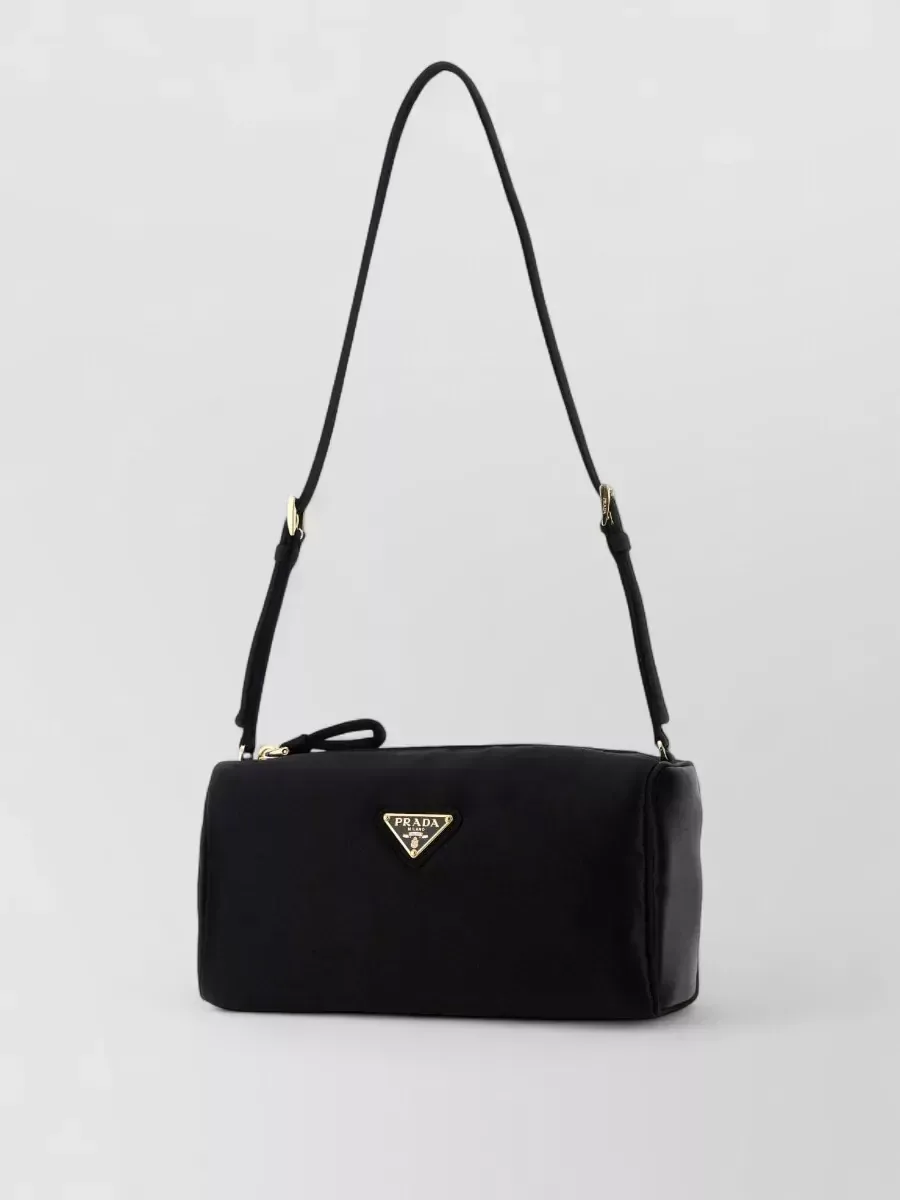 Borsa a spalla Prada Triangle Mini in nero, foto 1