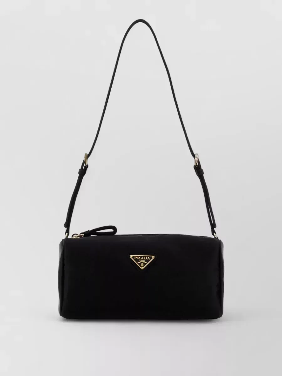 Borsa a spalla Prada Triangle Mini in nero, foto 2