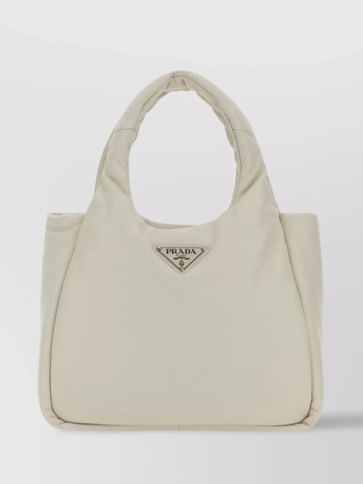 Borsa in pelle di agnello Prada bianca, foto 1