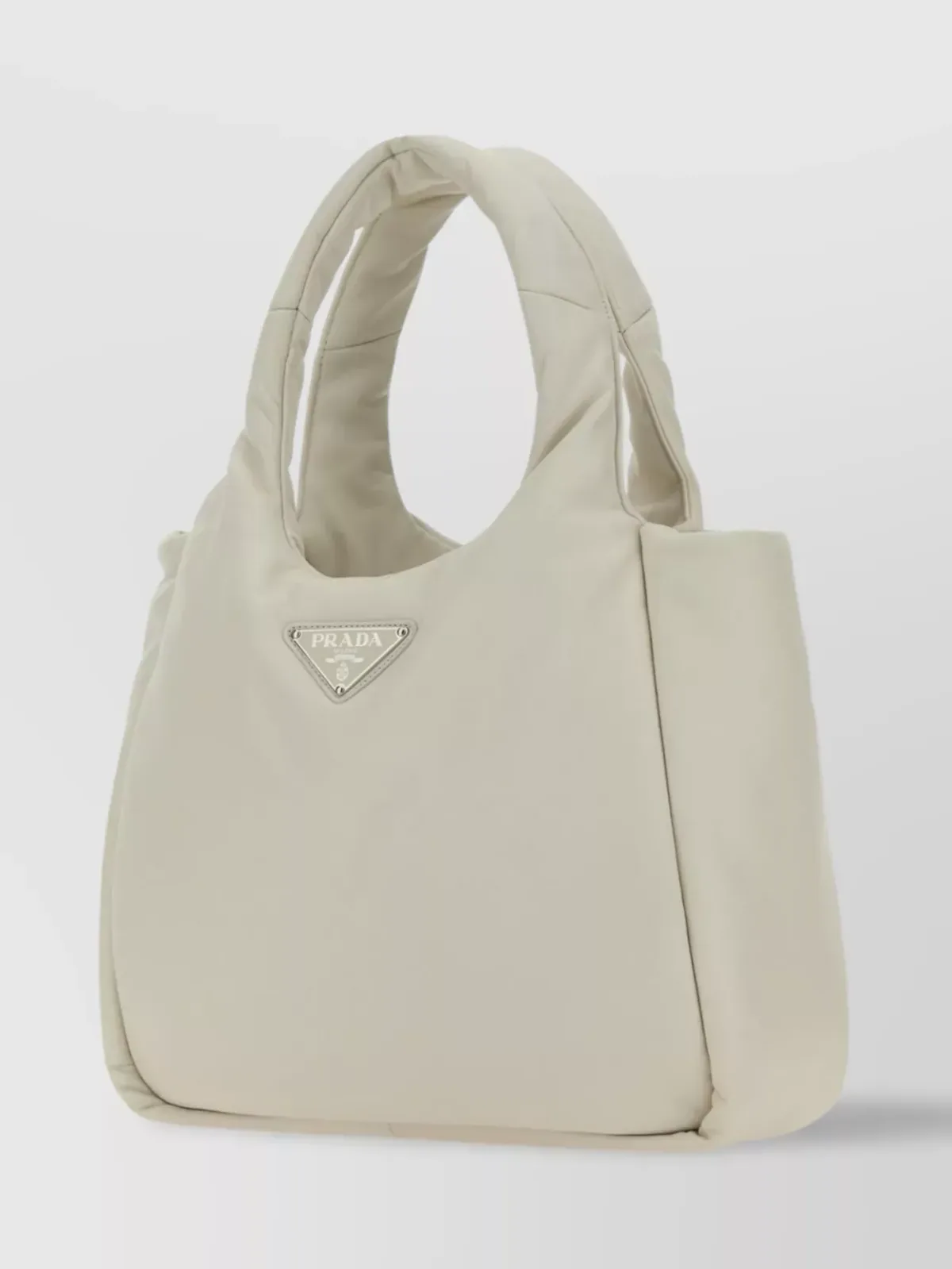 Borsa in pelle di agnello Prada bianca, foto 2