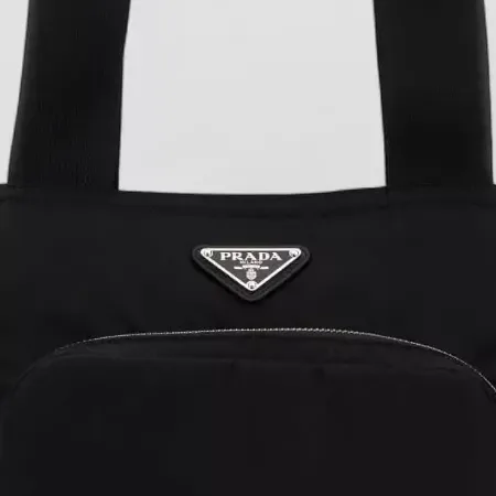 Tote bag Prada Re-Edition nera, dettaglio