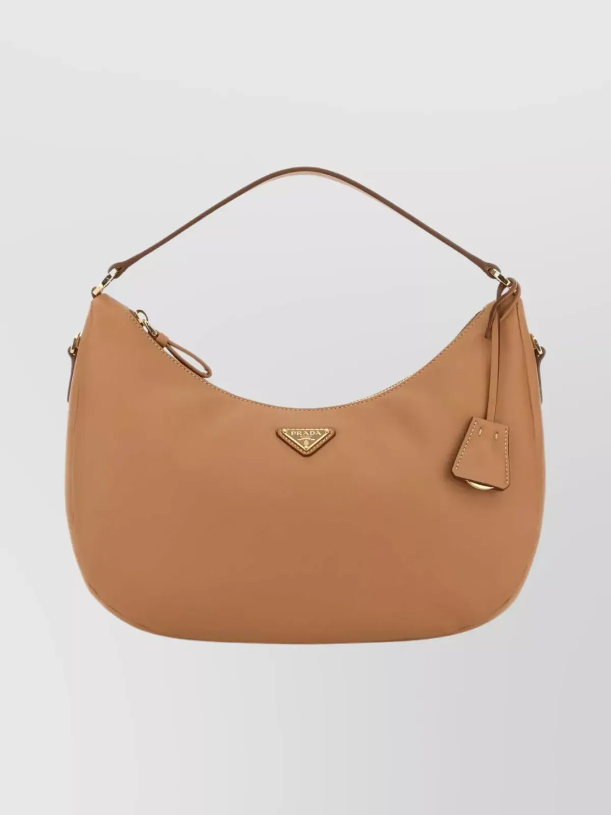 Borsa a mano Prada in pelle di vitello Camel, foto 1