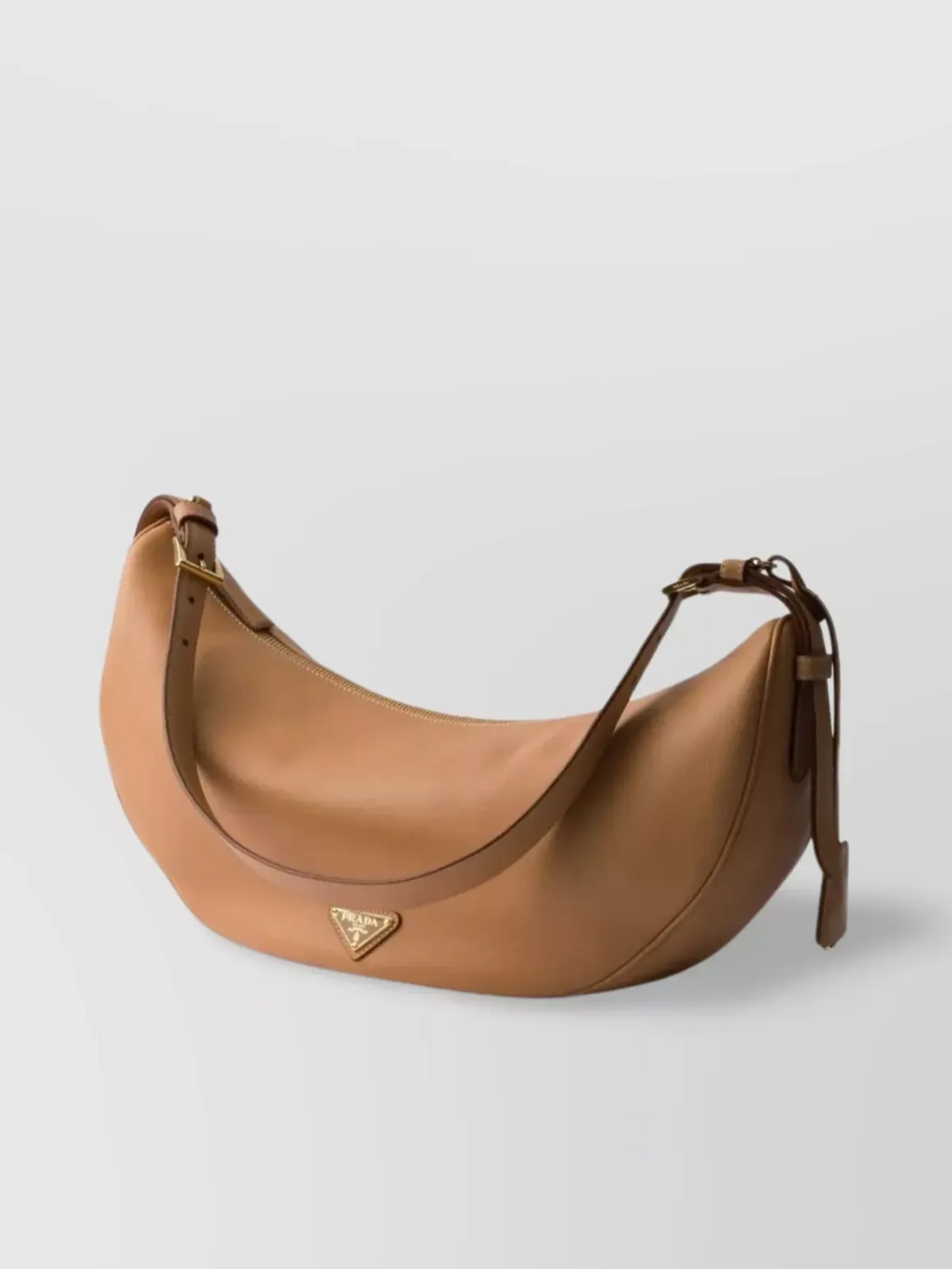 Prada Curved Schultertasche in Braun, Foto 3