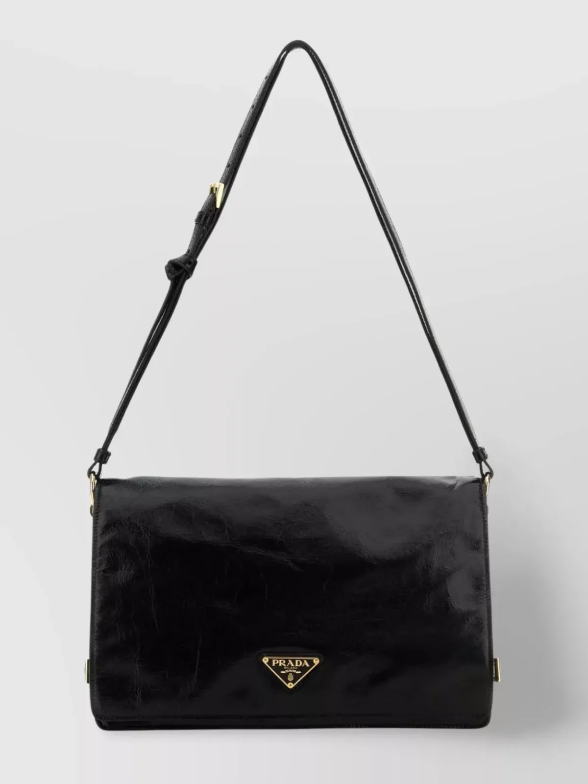 Prada Medium Flap Schultertasche in Schwarz, Foto 1