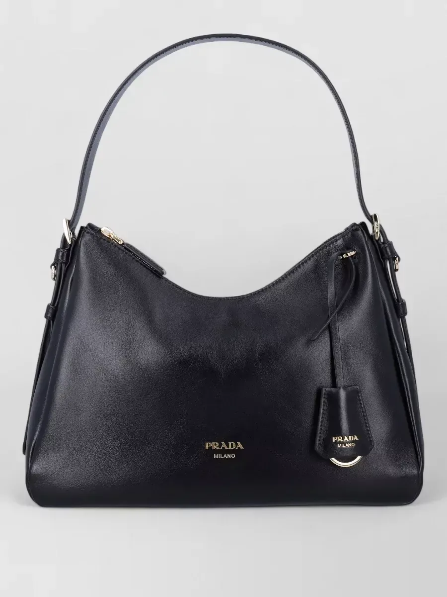 Borsa a spalla Prada Aimée in nero, foto 1