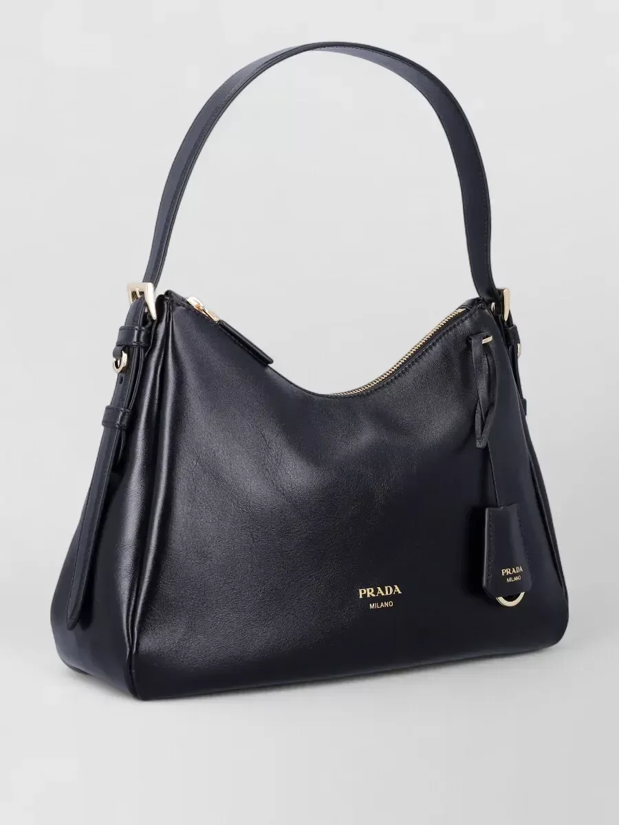 Borsa a spalla Prada Aimée in nero, foto 3