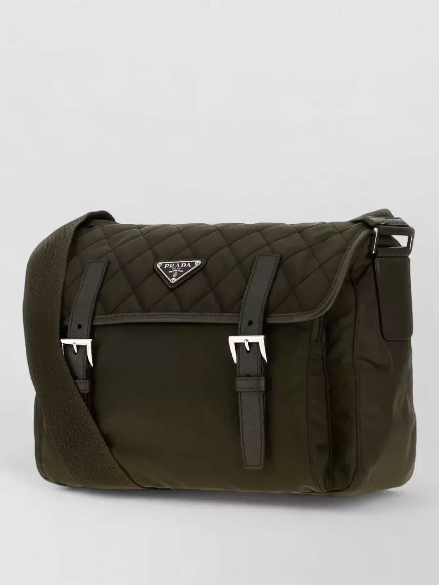 Prada Laptoptasche gesteppt in Olive, Foto 1