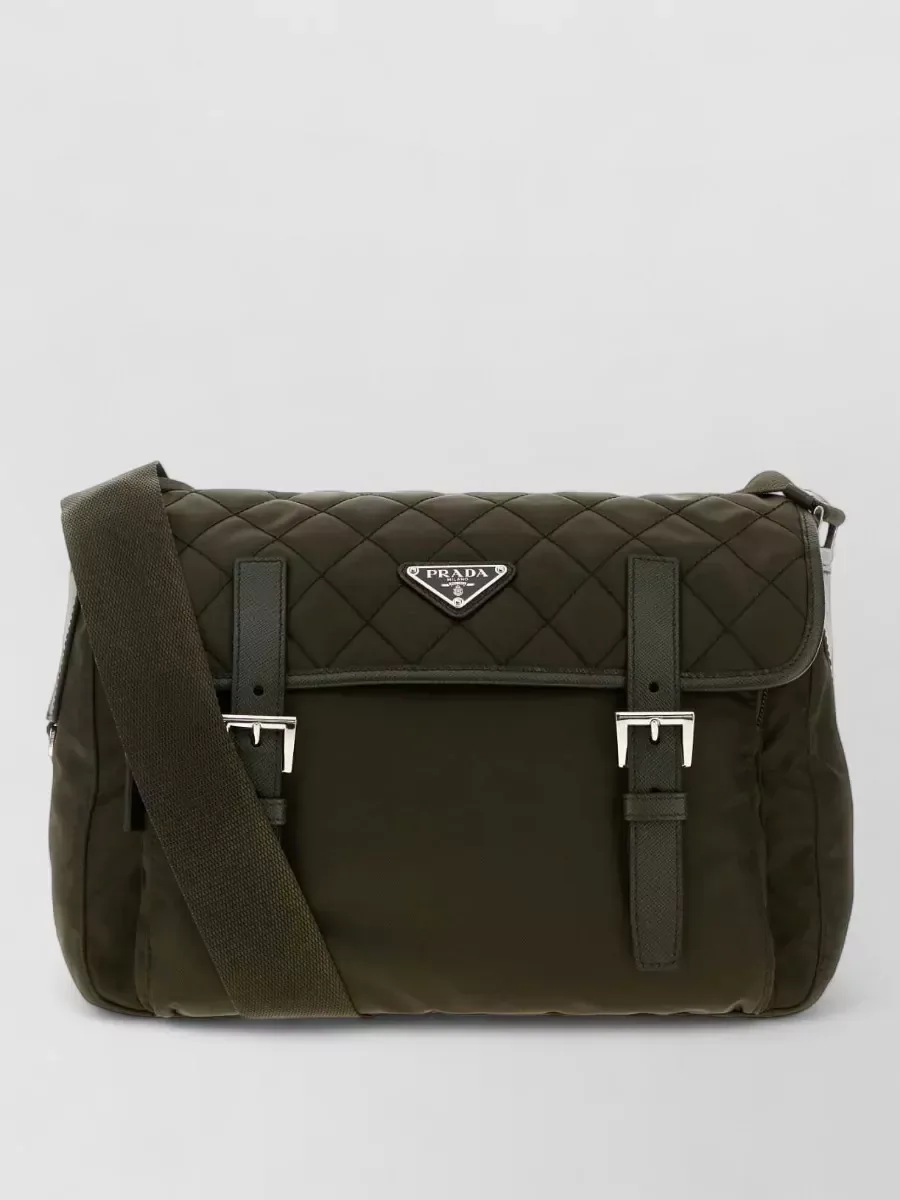 Prada Laptoptasche gesteppt in Olive, Foto 2