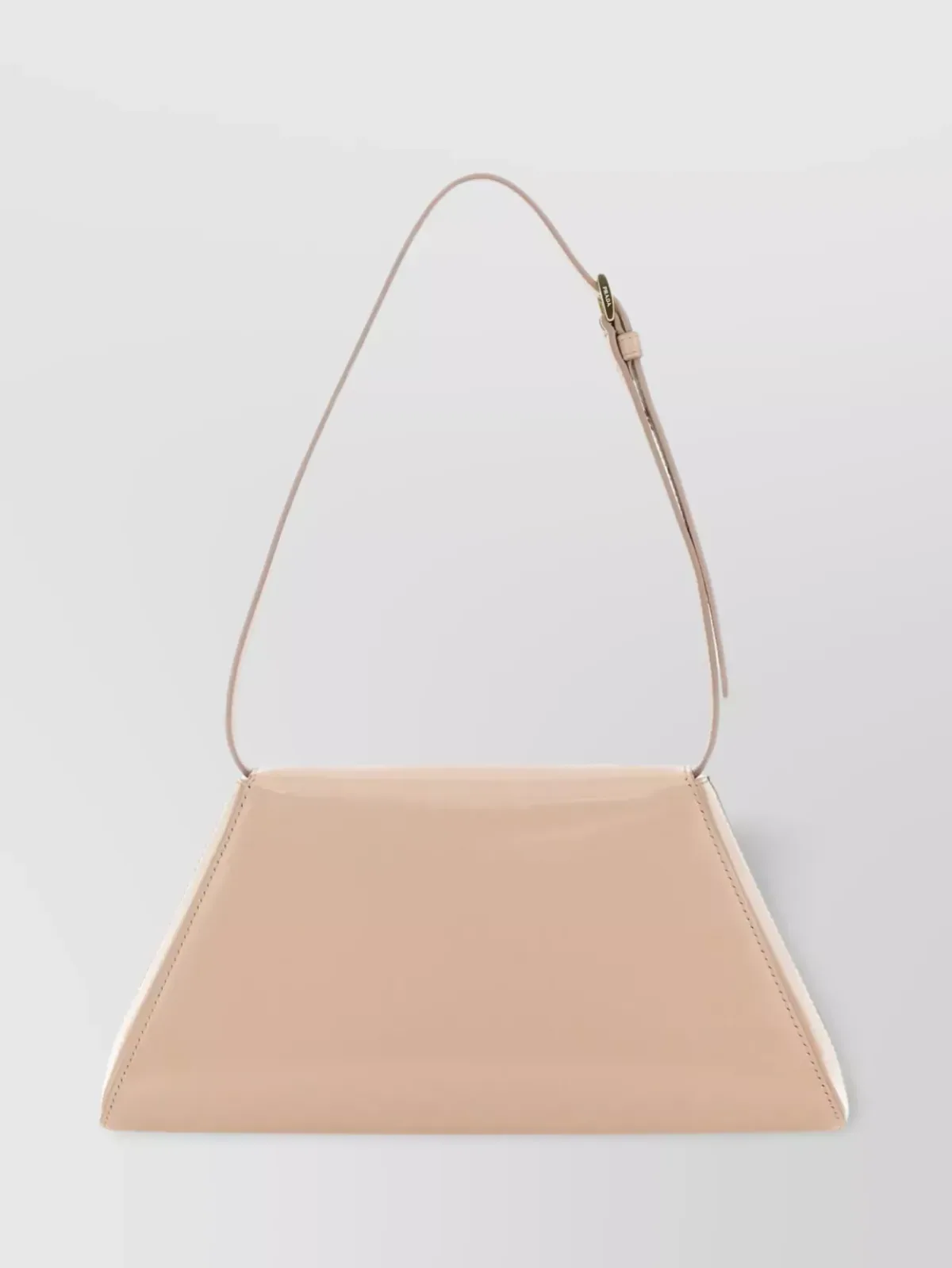 Prada Fold-Over Schultertasche in Beige, Foto 2