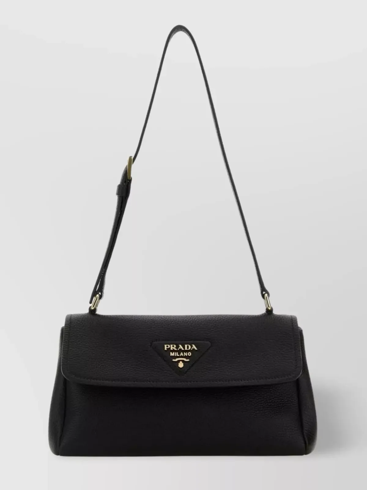 Prada kleine Schultertasche aus Leder in Schwarz, Foto 1
