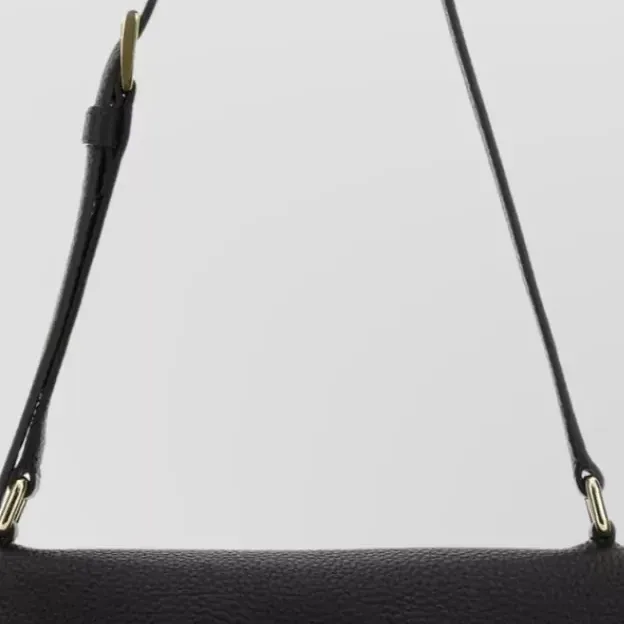 Prada kleine Schultertasche aus Leder in Schwarz, Detail