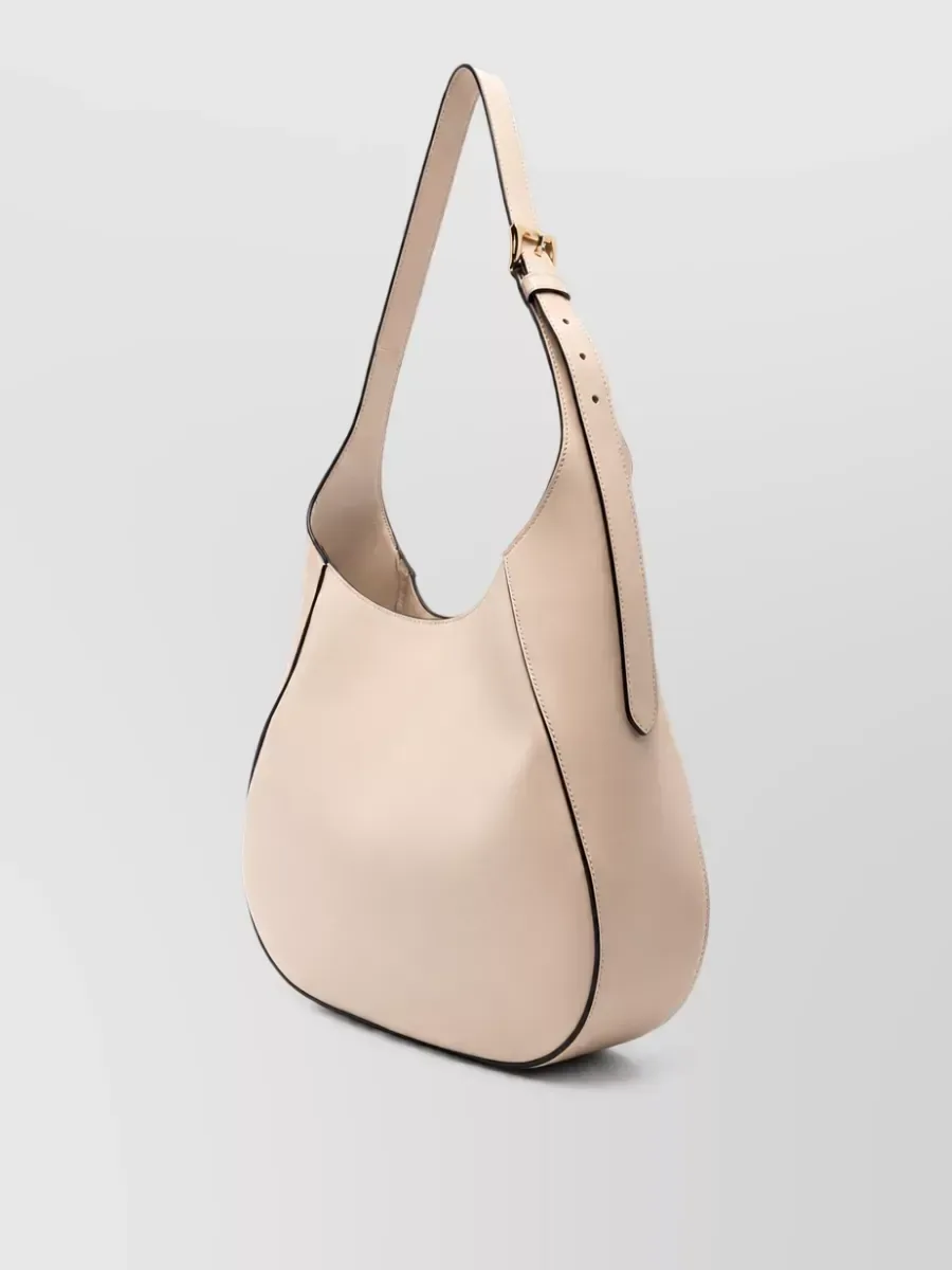 Prada Triangle Schultertasche in Beige, Foto 3