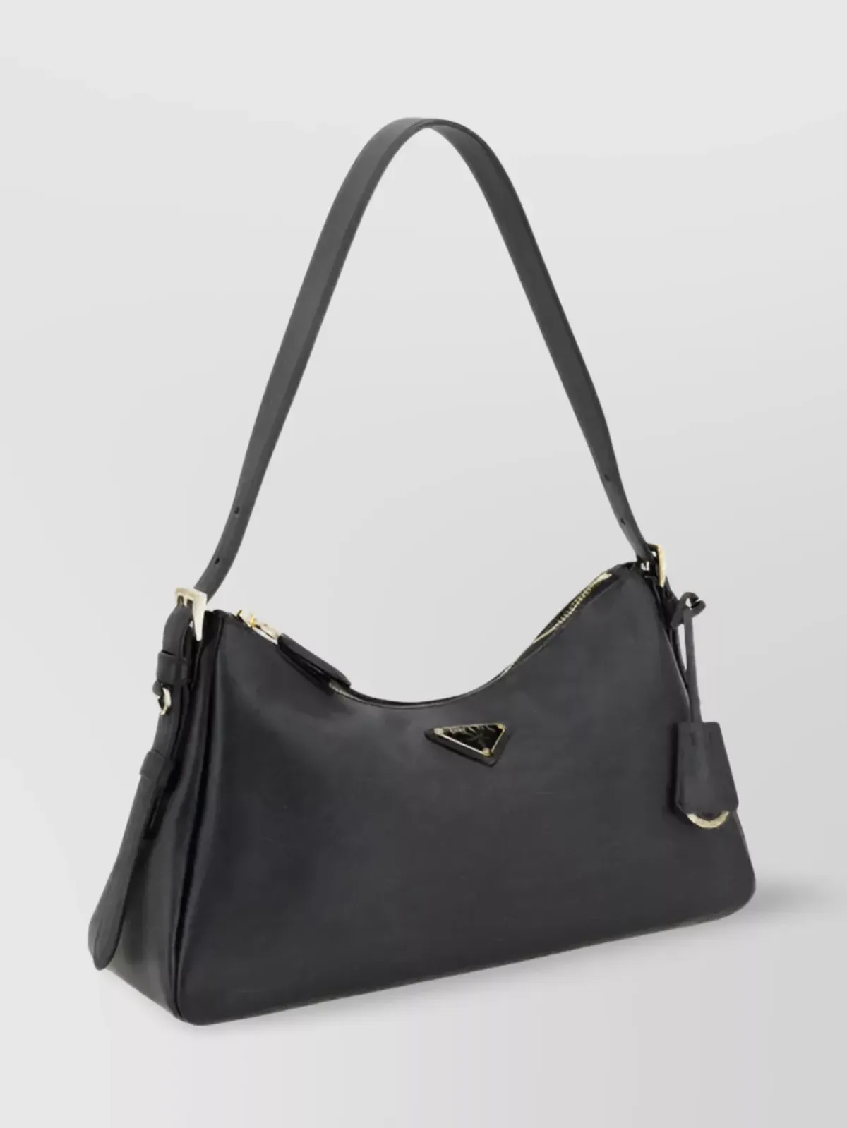 Prada Aimée Medium Schultertasche in Schwarz, Foto 2