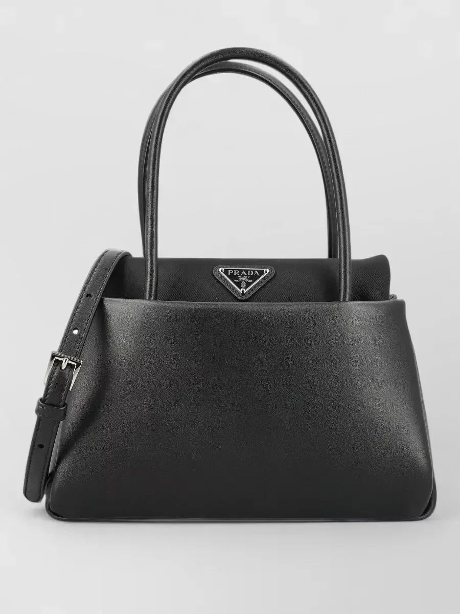 Cabas Prada Saffiano Double noir, photo 1
