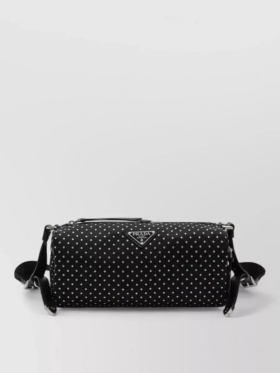 Prada Studded Shoulder Bag in Black, photo 1