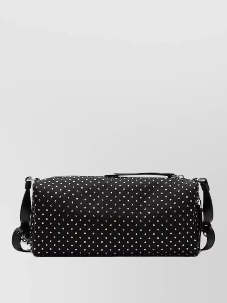 Prada Studded Shoulder Bag in Black, photo 2