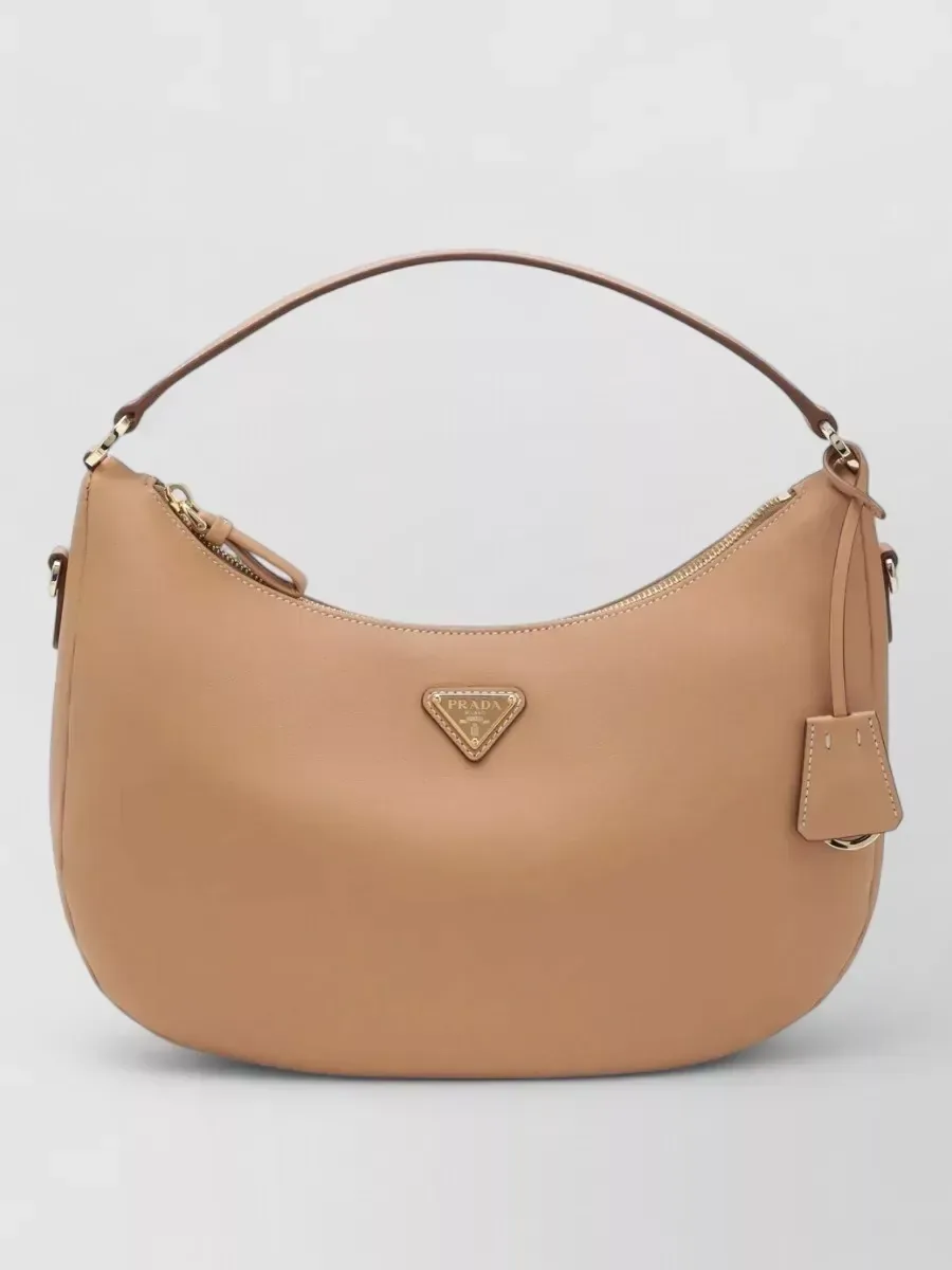 Prada Zip Top Handle Bag in Beige, photo 1