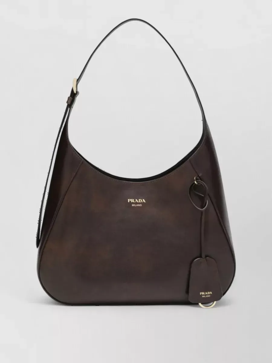Bolso de hombro Prada Soft en marrón, foto 2