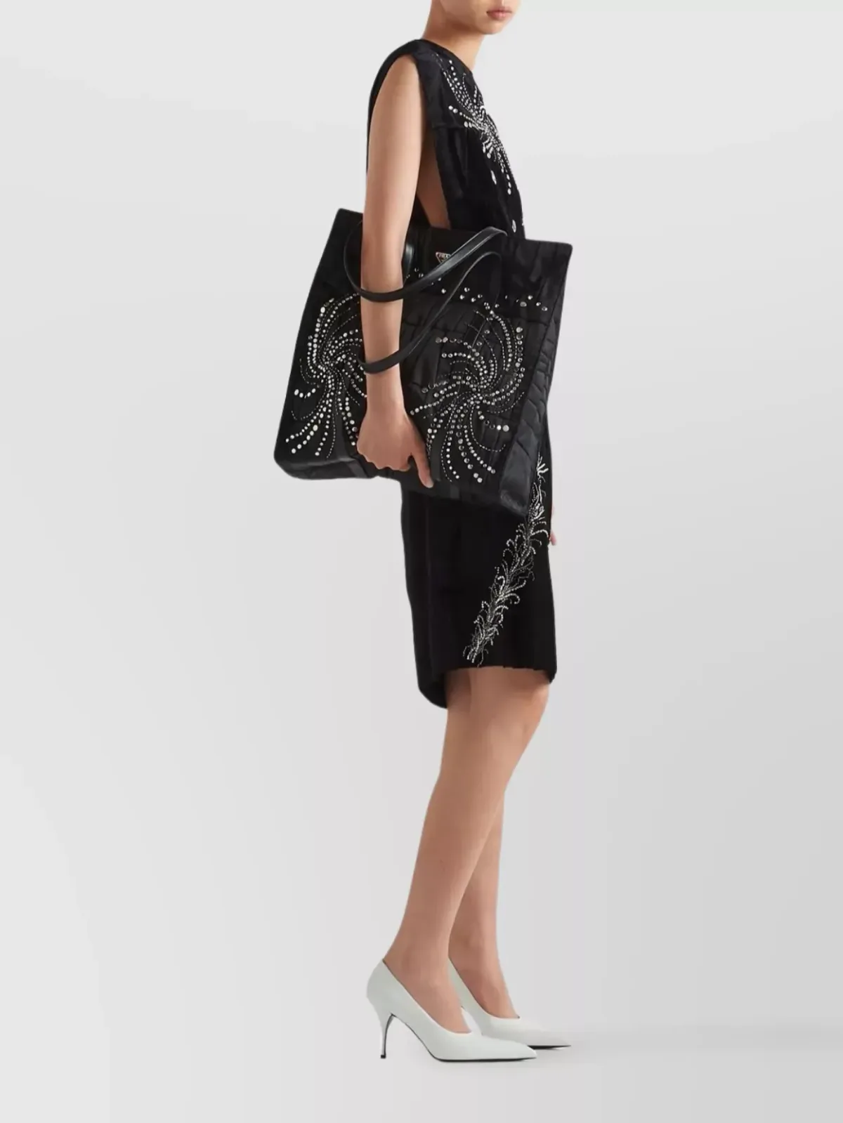 Prada Großer Shopper in Schwarz, Foto 2