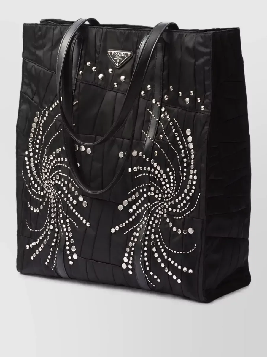 Borsa tote Prada Re-Edition Large nera, foto 4
