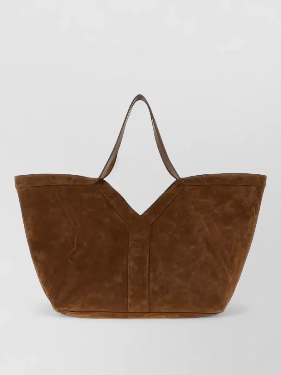 Saint Laurent Y Tote, коричневый цвет, фото 1
