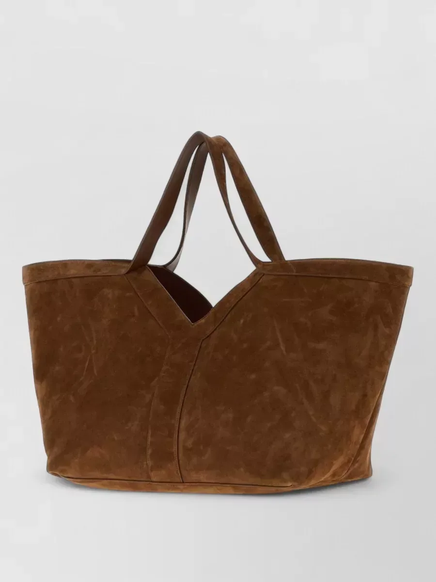 Saint Laurent Y Tote, коричневый цвет, фото 2