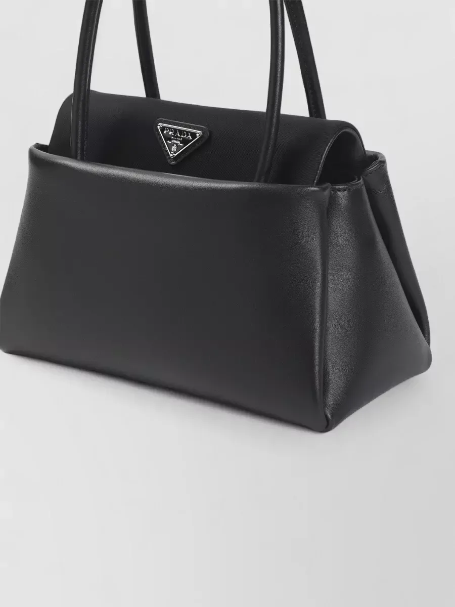 Borsa tote Prada Triangle nera, foto 3