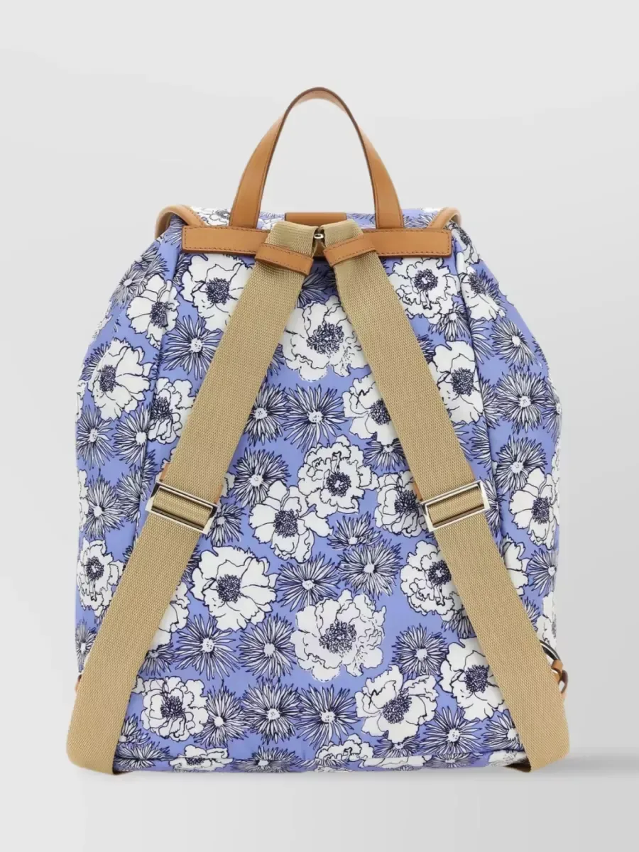 Prada Re-Nylon Floral Print Bag em azul, foto 2