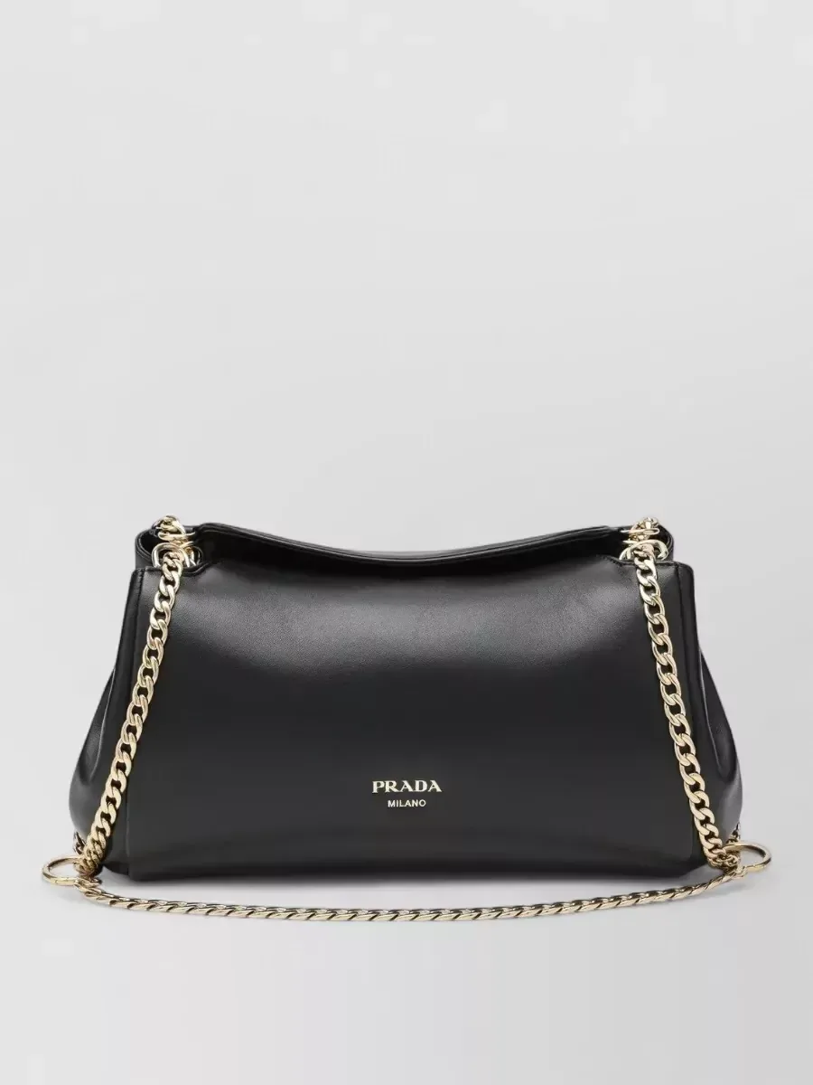 Prada حقيبة كتف بسلسلة سوداء، صورة 1