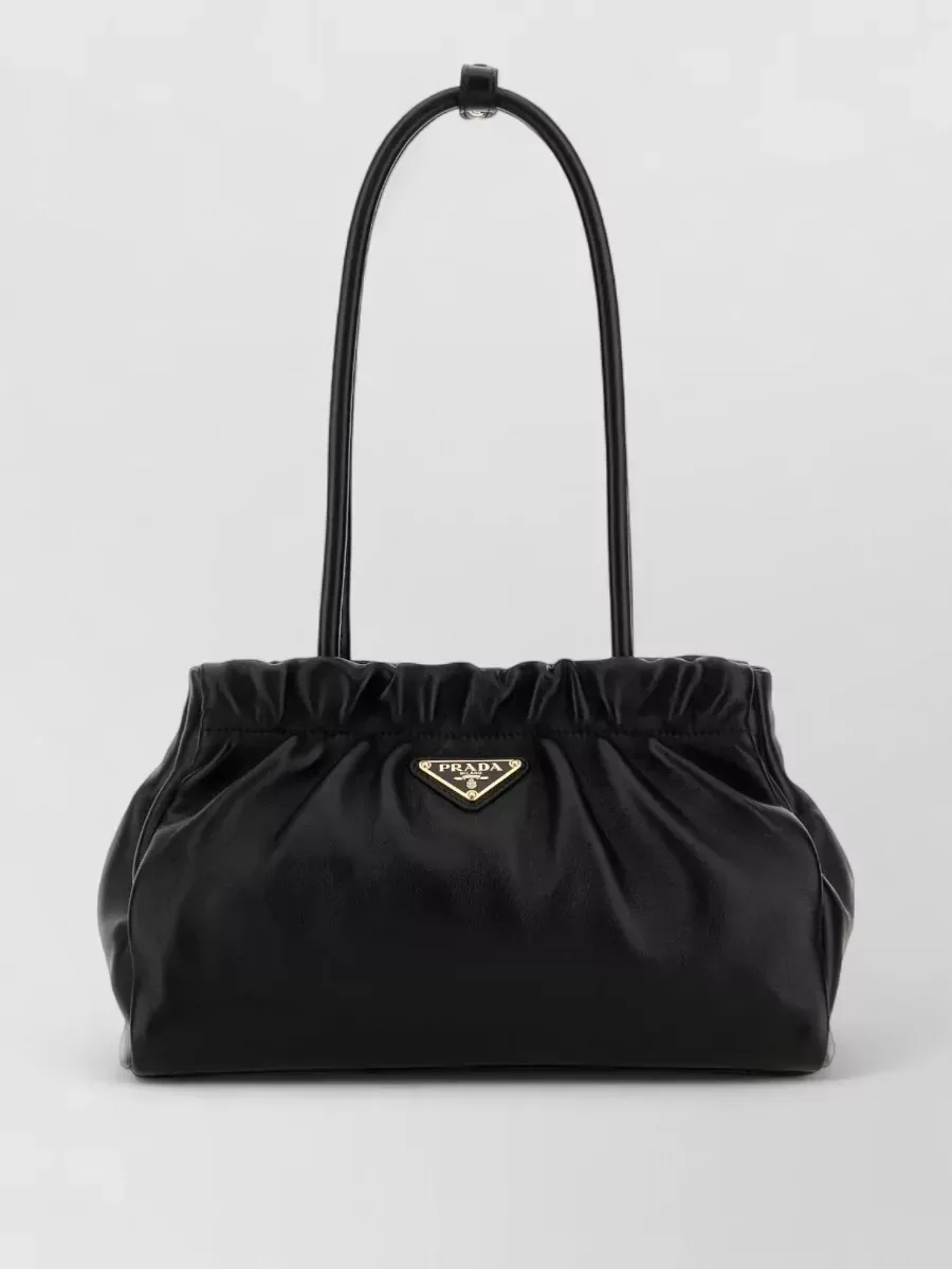 Prada Nappaleder Henkeltasche in Schwarz, Foto 1