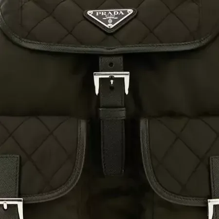 Prada Explore Backpack in Olive, detail