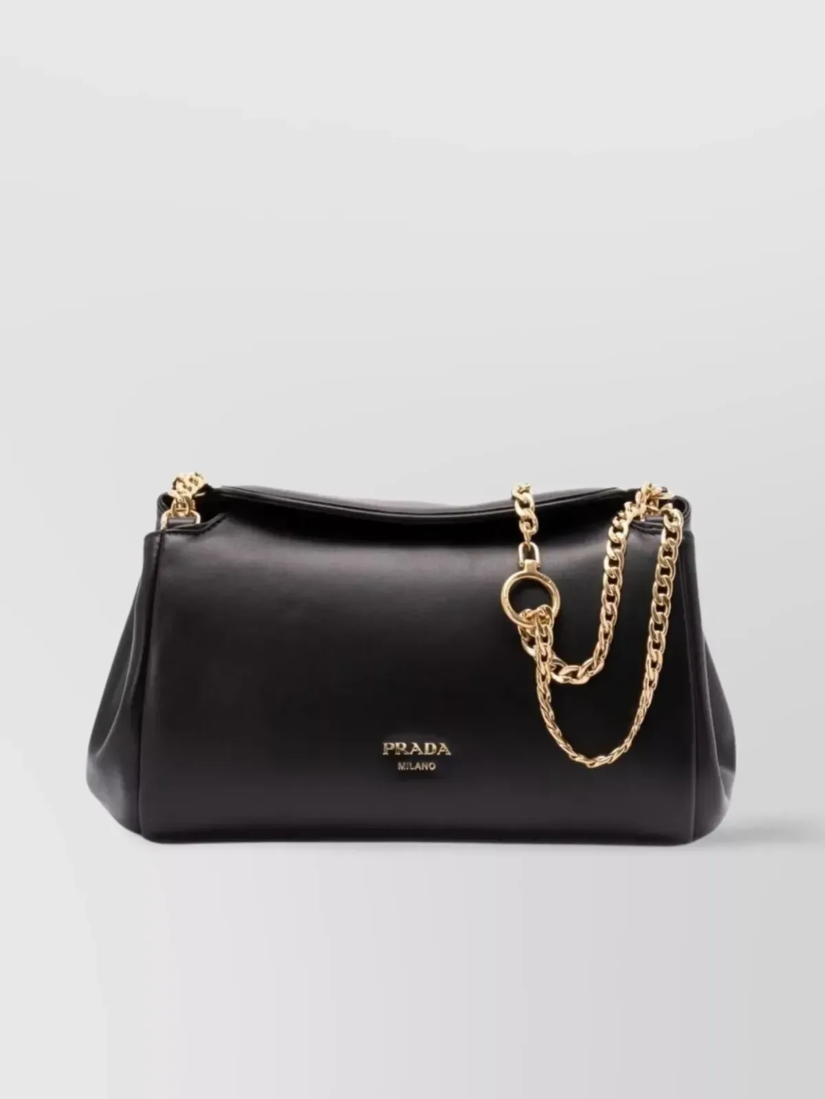 Prada Small Chain Shoulder Bag باللون الأسود، صورة 1